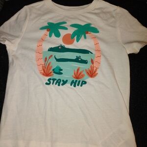 Old Navy White and Green Short Sleeve Tees